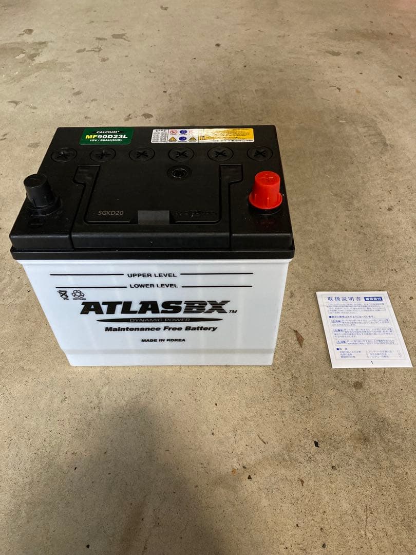 ATLASBX MF90D23L メンテナンスフリーバッテリー