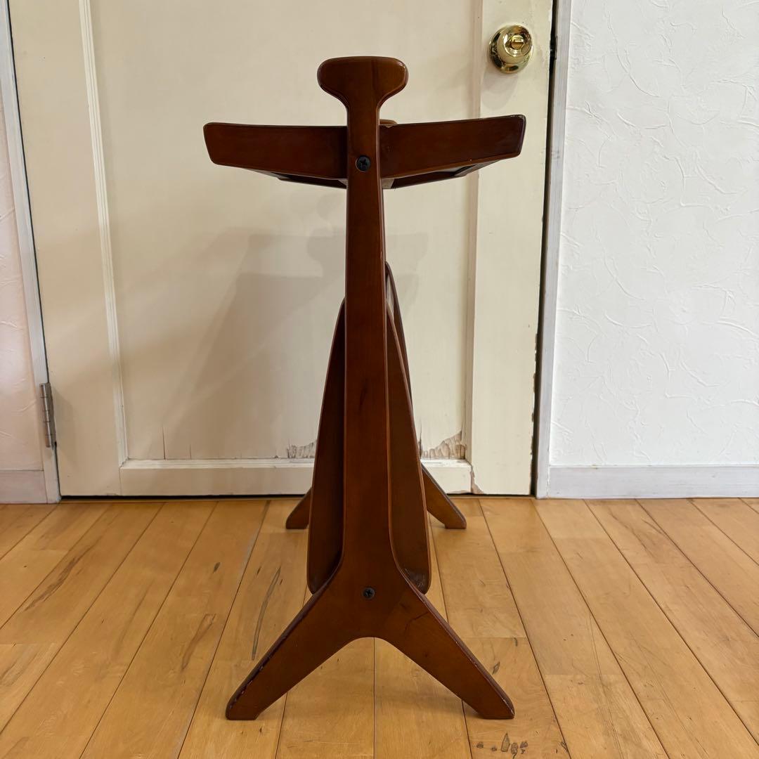 ☆ビンテージ☆折りたたみ　木製　マガジンラック　サイドテーブル　アンティーク