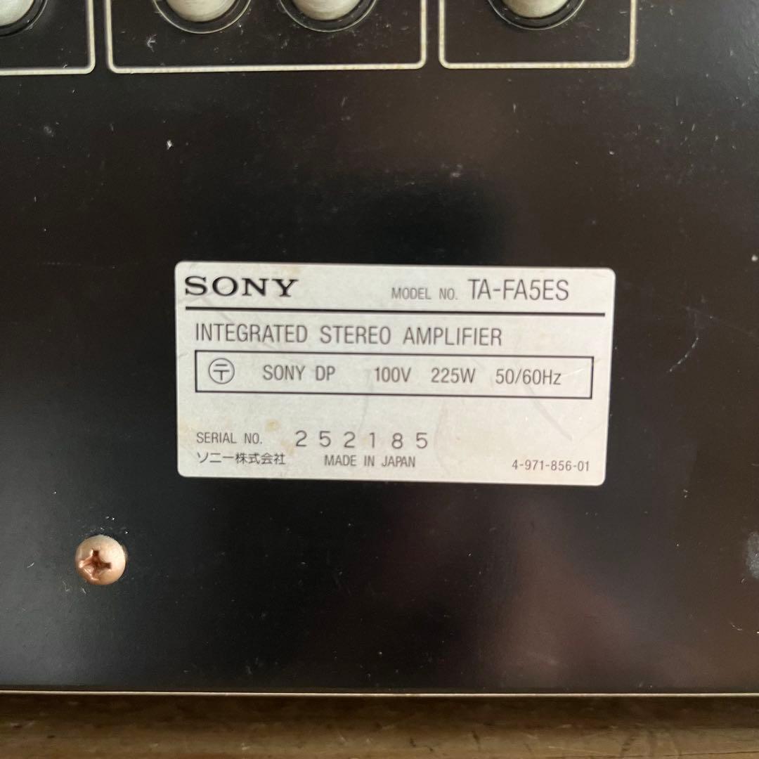【通電確認済み・以前正常動作】SONY TA-FA5ES プリメインアンプ