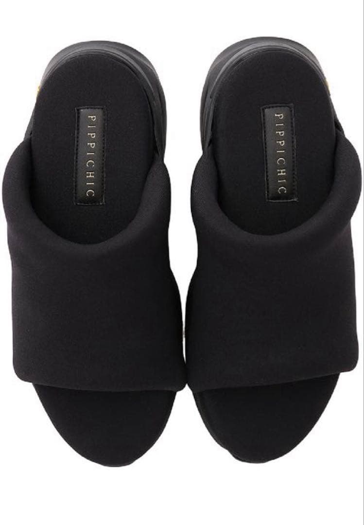 1回使用美品★PIPPICHIC Lukeサンダルミュール厚底ビブラムソールS