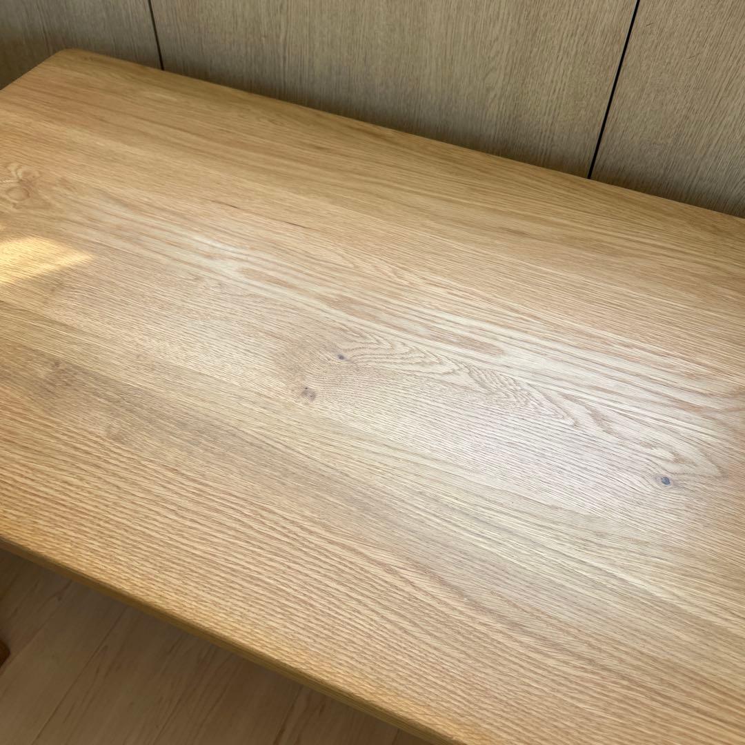 【美品】無印良品　オーク無垢材デスク　1100×550×700