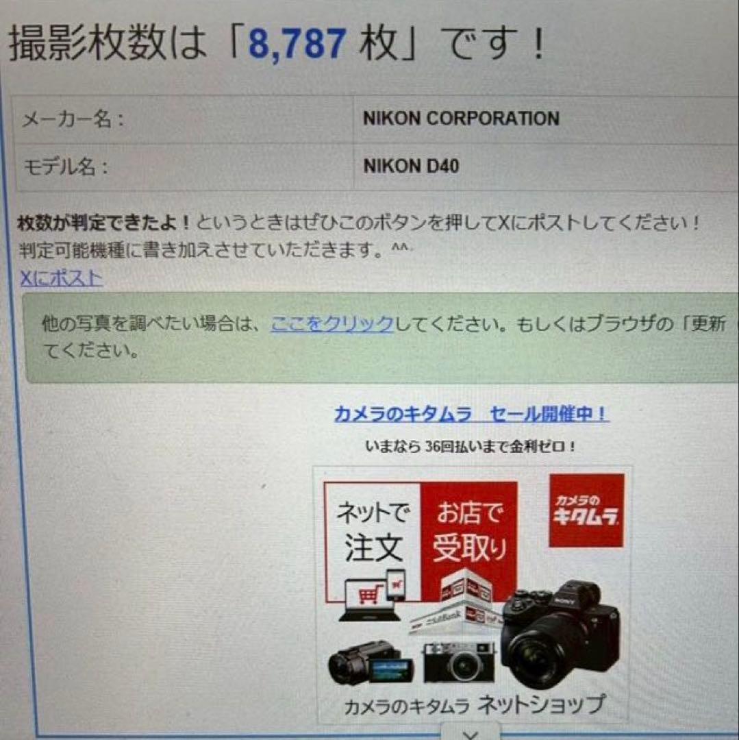 訳あり❤️Nikon D40 望遠レンズセット手ブレ補正付き スマホ転送OK