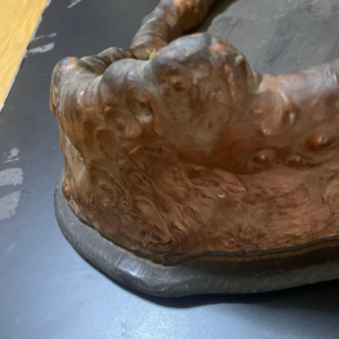 時代　天然杢　特大　くり抜き火鉢