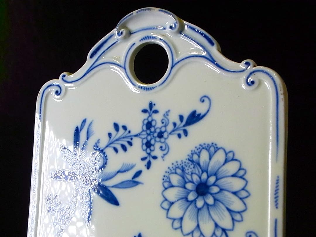 【 E877 】 真作保証品　19世紀初頭　オールドマイセン　花々文壁飾り