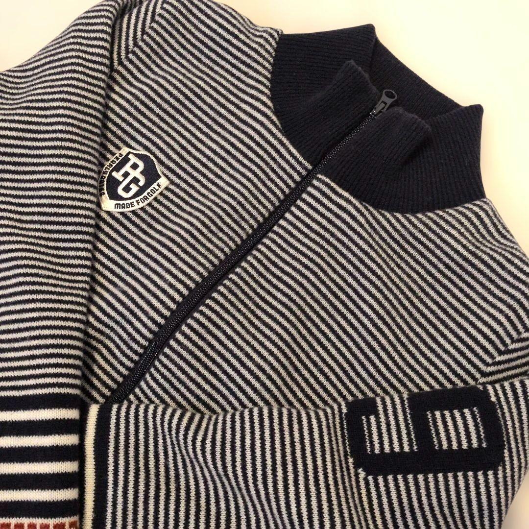 パーリーゲイツ　ニットブルゾン　ニットアウター　サイズ5　PEARLYGATES