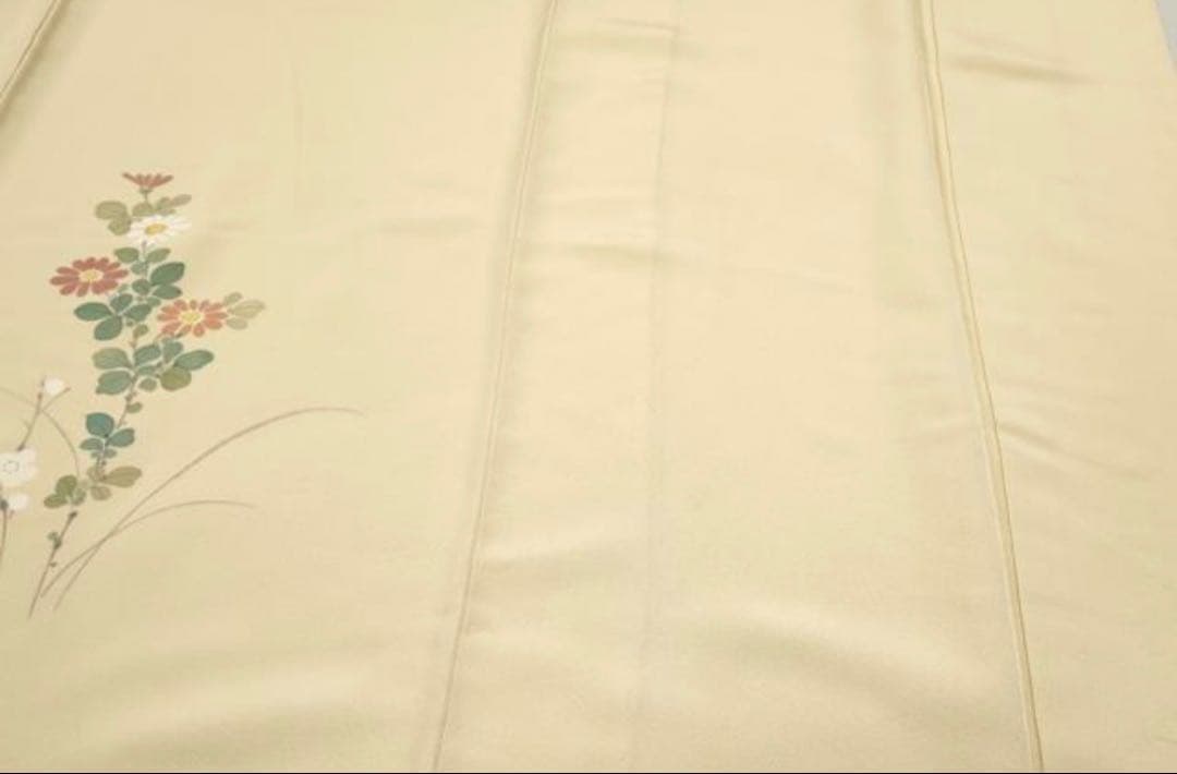 専用　4点フルセット　正絹訪問着　袋帯　帯揚げ　帯締め　手描き