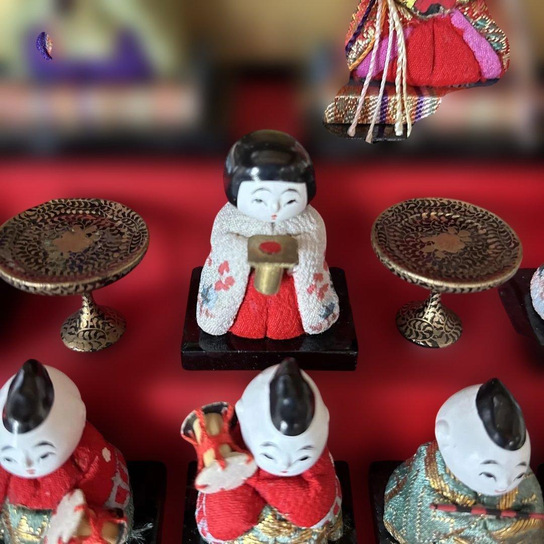 伝統的なひな祭り 雛人形セット 15体
