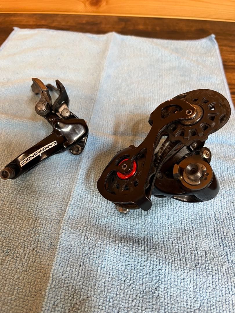 カンパニョーロ　スーパーレコード11速用クランク、前後ディレイラー、前後ブレーキ