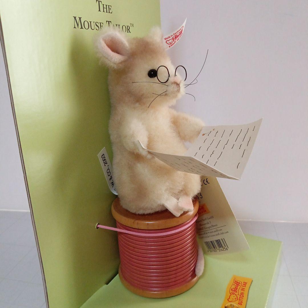 シュタイフ　グロースターの仕立て屋　ねずみ　ぬいぐるみ　タグ付き