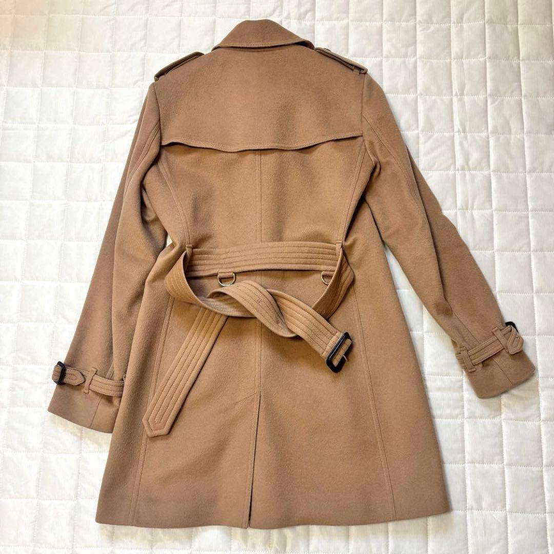 美品☆バーバリーロンドンイングランドウールカシミヤトレンチコート　38