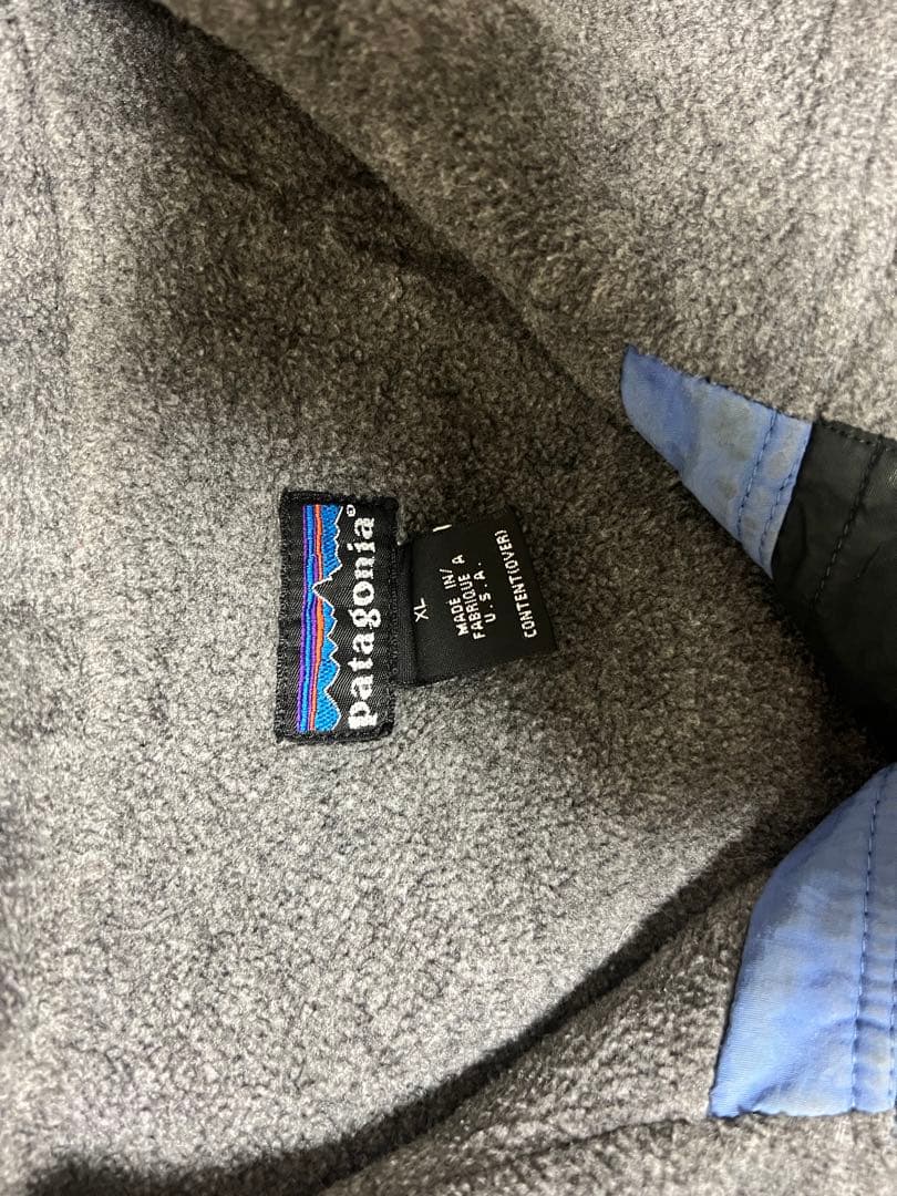 お*ゃ様 パタゴニア　シェルドシンチラジャケット 98年製 USA ブラック X