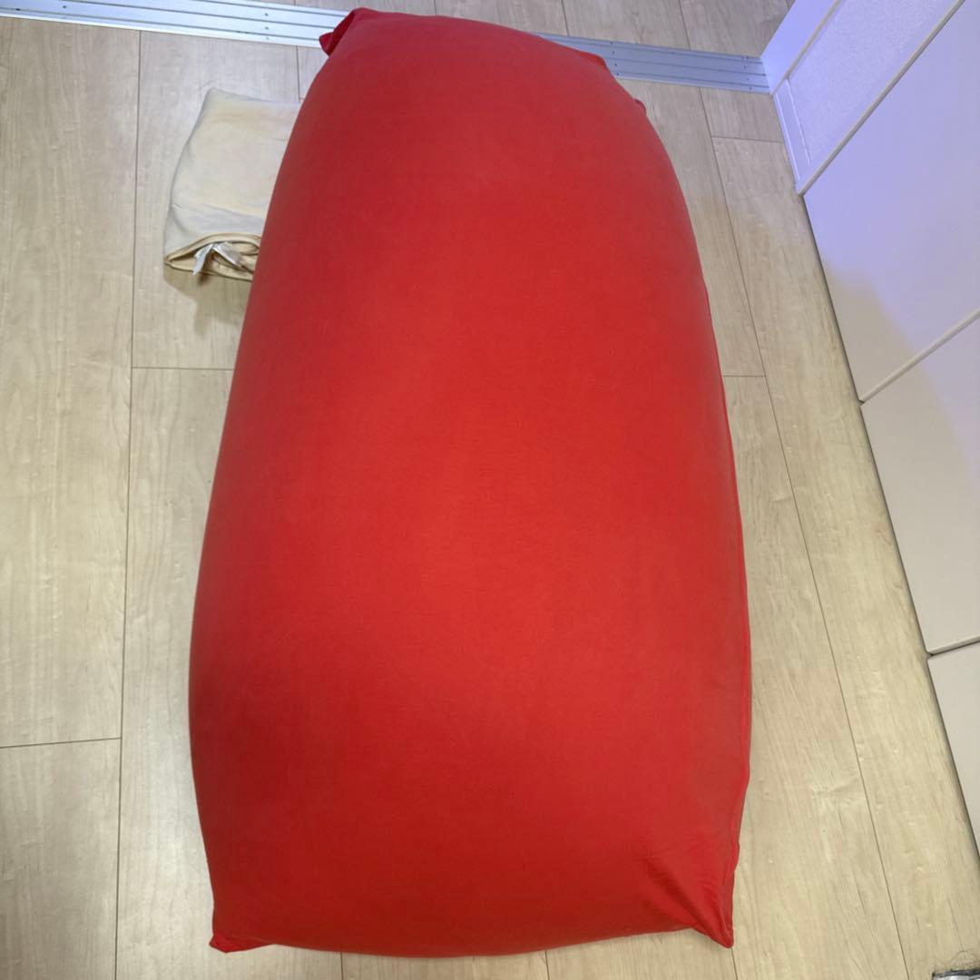 Buma  ヨギボーマックス　オレンジ　クリームホワイトカバー付