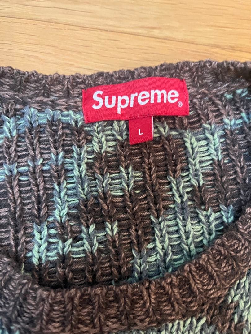 トップス supreme Stacked Sweater