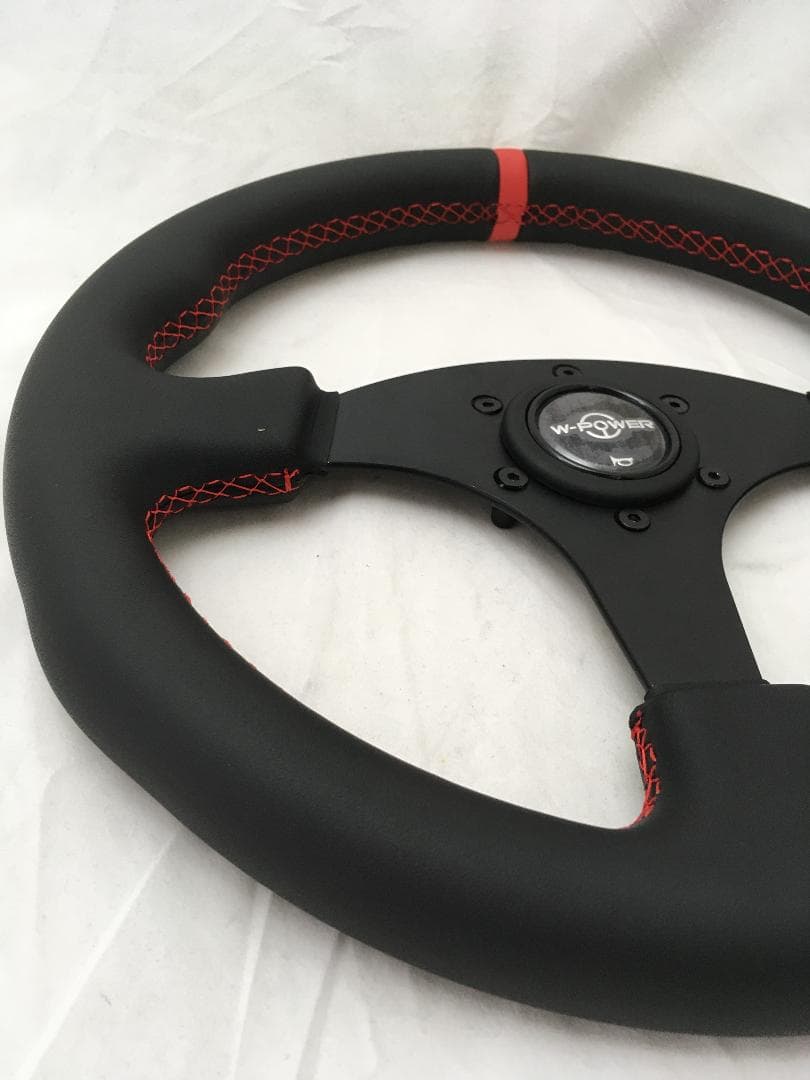 る*お様 W-POWER ステアリングホイール ブラック