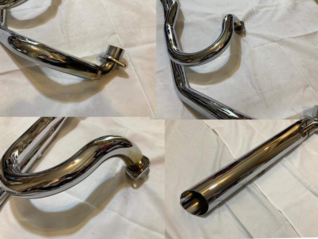 ケンテック ローライダー2in1マフラー90φ　ドラッグスター400 美品