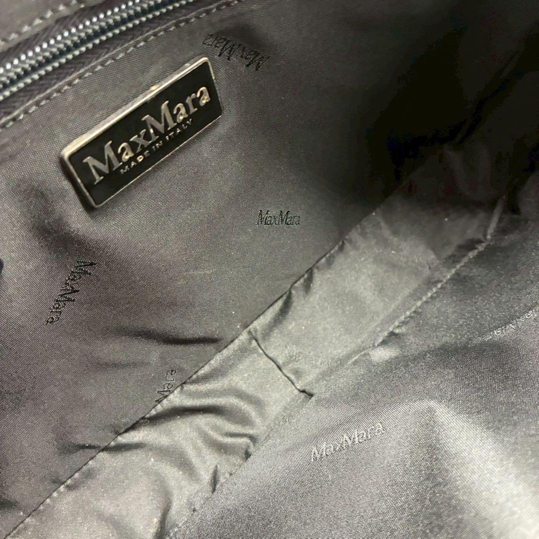 Max Mara マックスマーラ　オールレザー　ワンショルダー　本革　ブラック