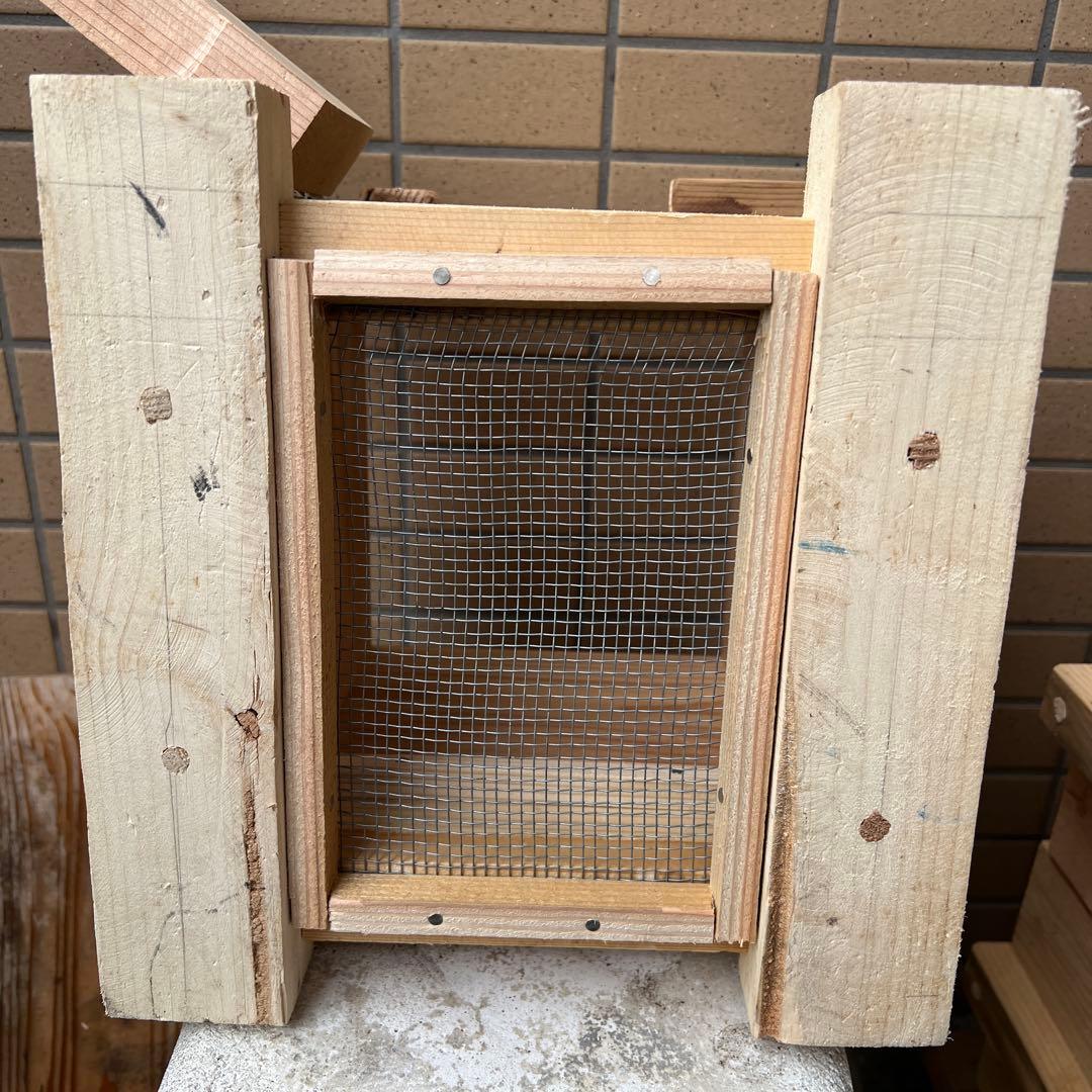 日本ミツバチ重箱式巣箱　手作り　４段　　　1