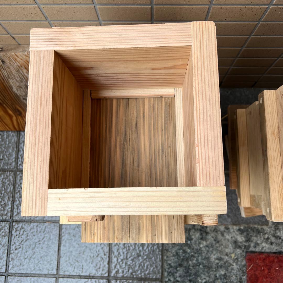 日本ミツバチ重箱式巣箱　手作り　４段　　　1