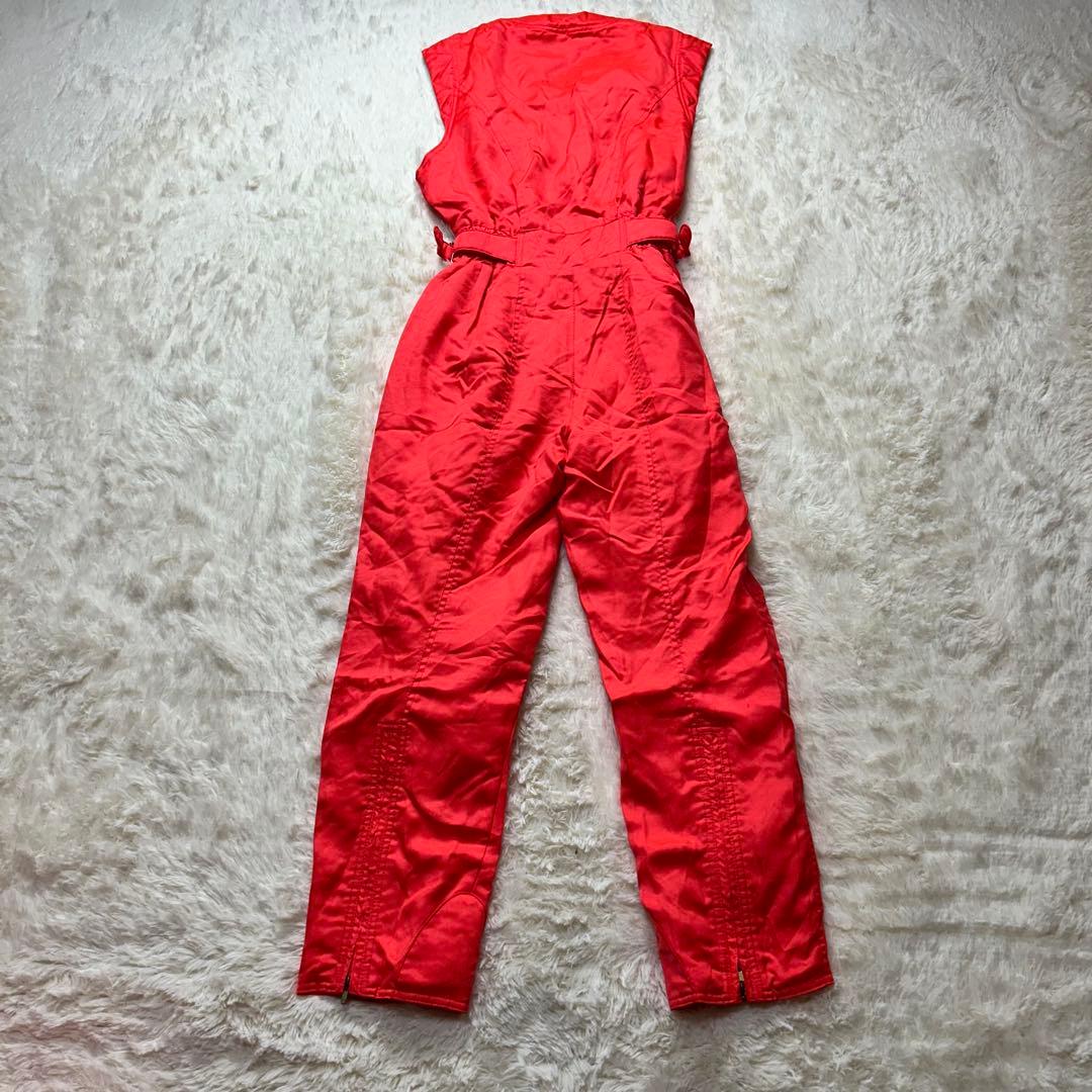 Ellesse スキーウェア スノボ 上下セット 金ボタンバックル オレンジ