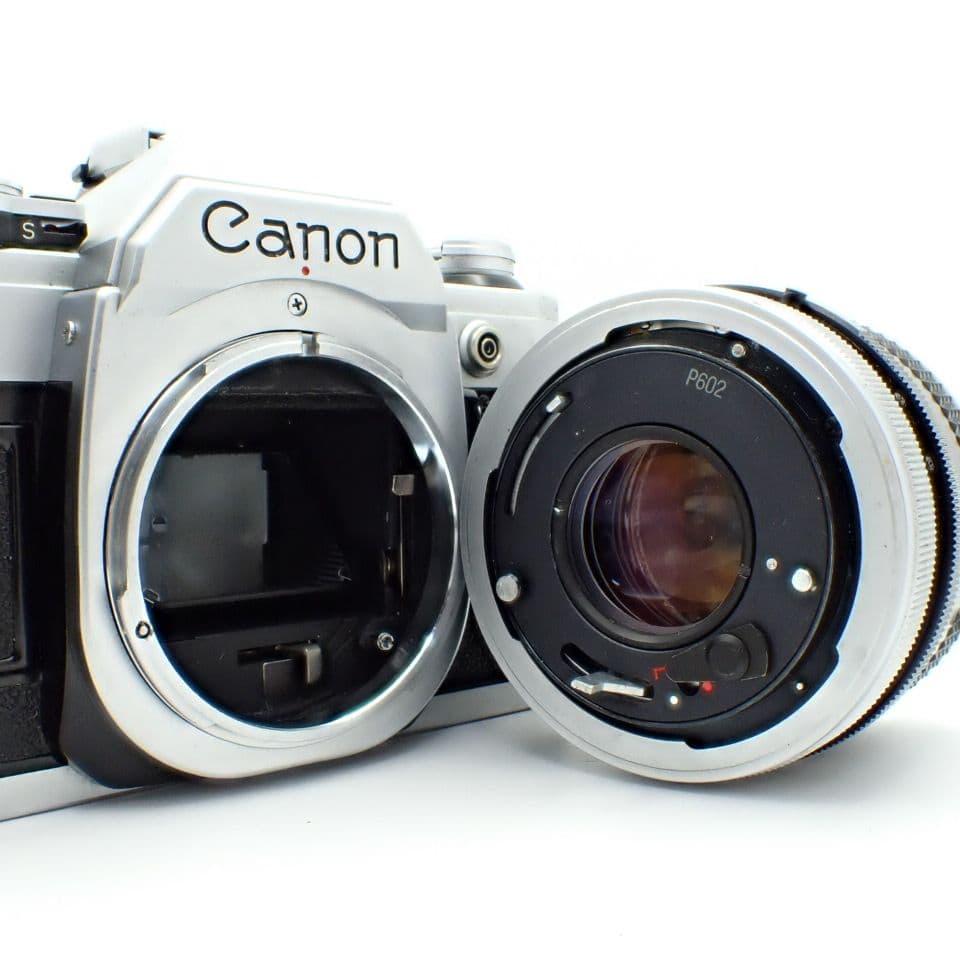 【動作確認済】Canon AE-1＆FD 50mm f1.8 新品電池付