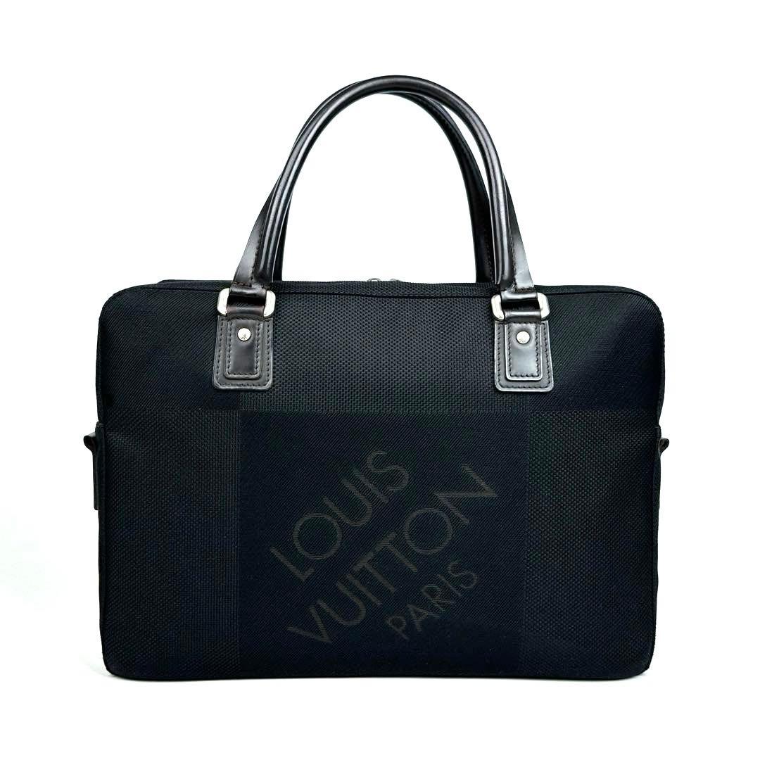美品 ルイヴィトン ダミエ ジェアン ヤック Ｍ93082 ビジネスバッグ 黒