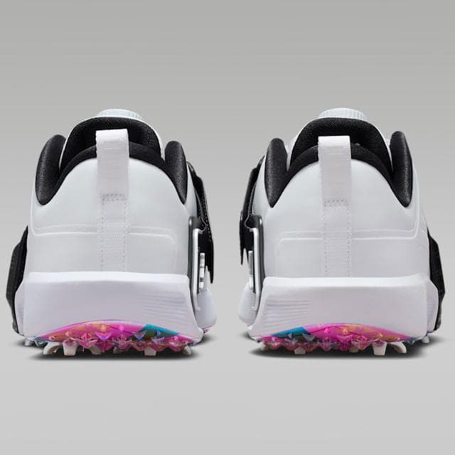 25.5cm ナイキゴルフ ジョーダン エア レブ 白 スパイク ゴルフシューズ