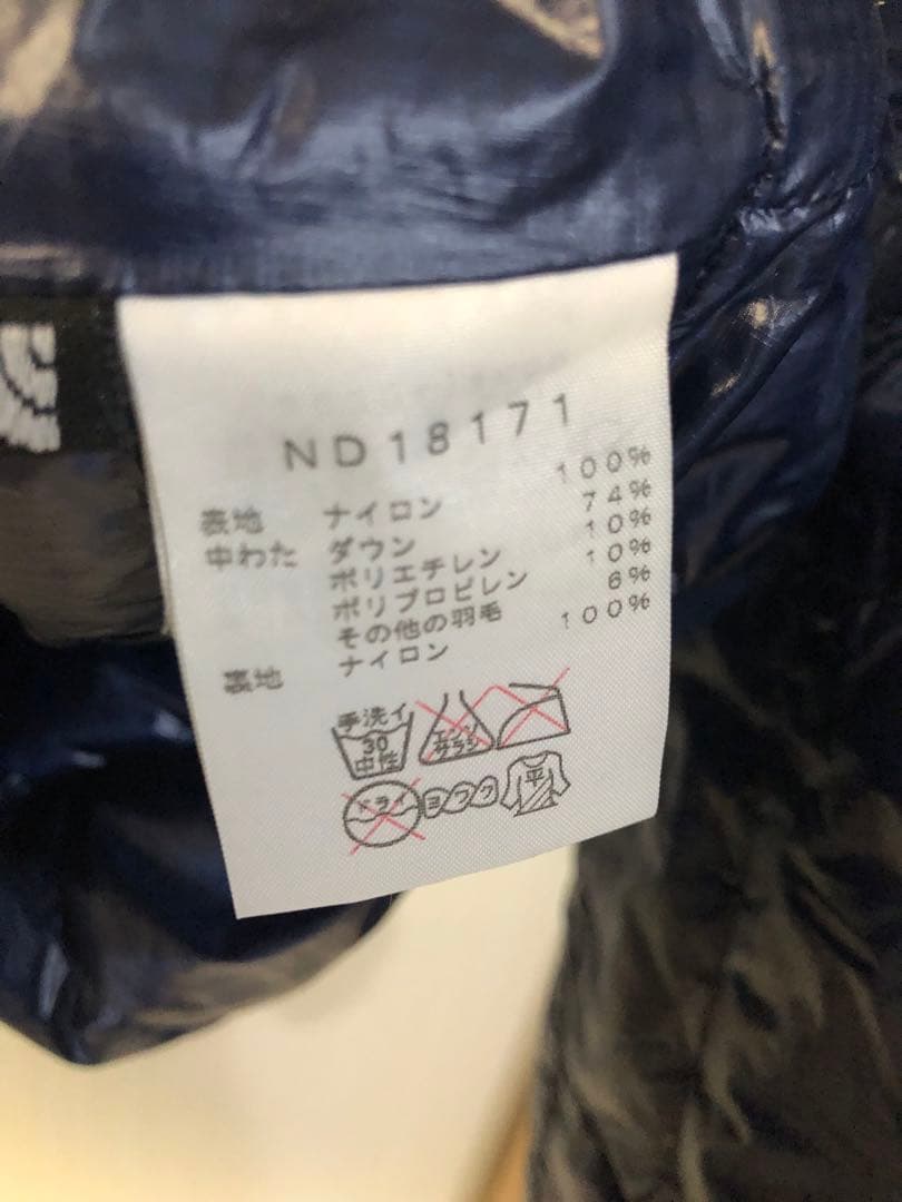 まさ　ノースフェイス　ライトヒートフーディ　Lサイズ ダークネイビー