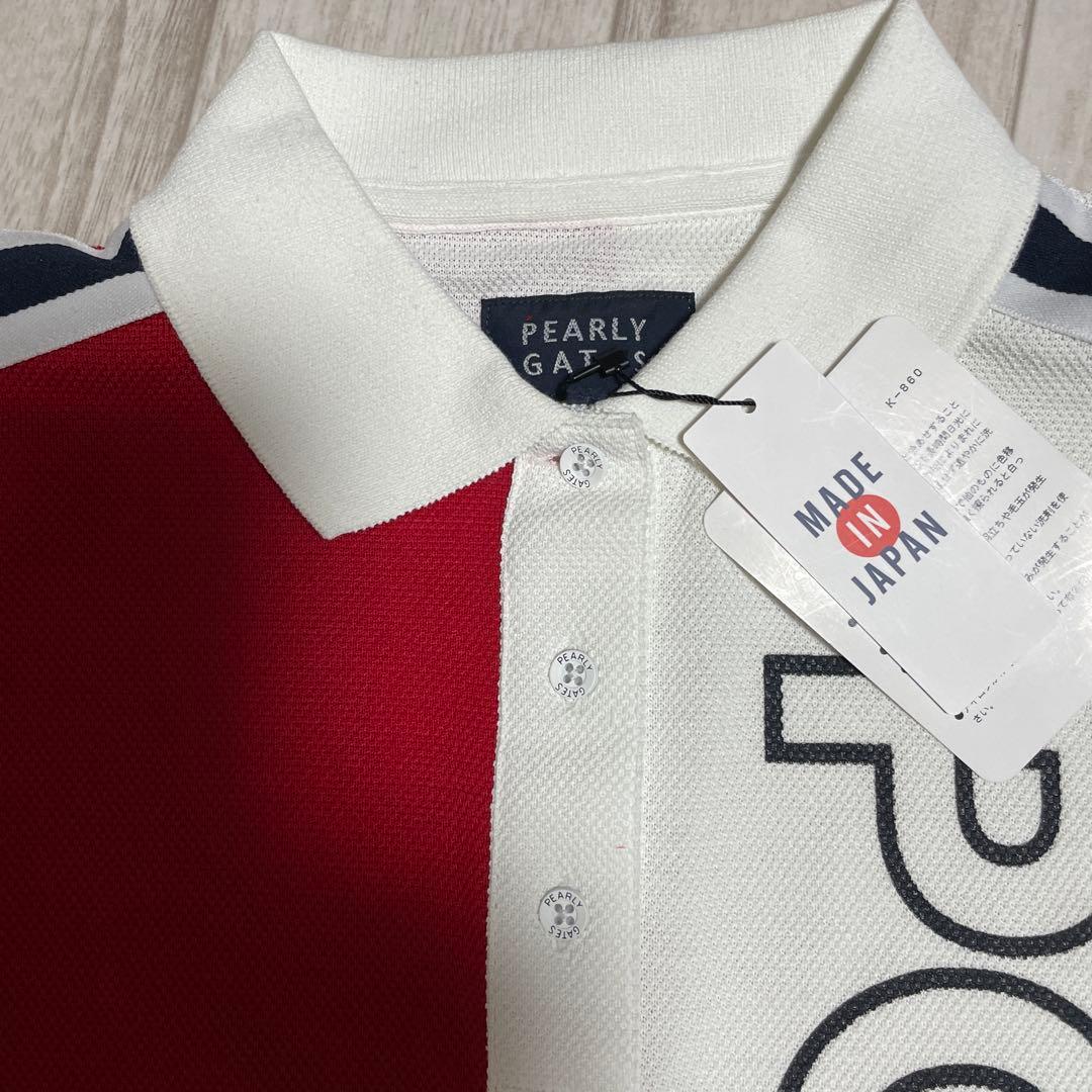 新品　 PEARLY GATES ポロシャツ O ホワイト