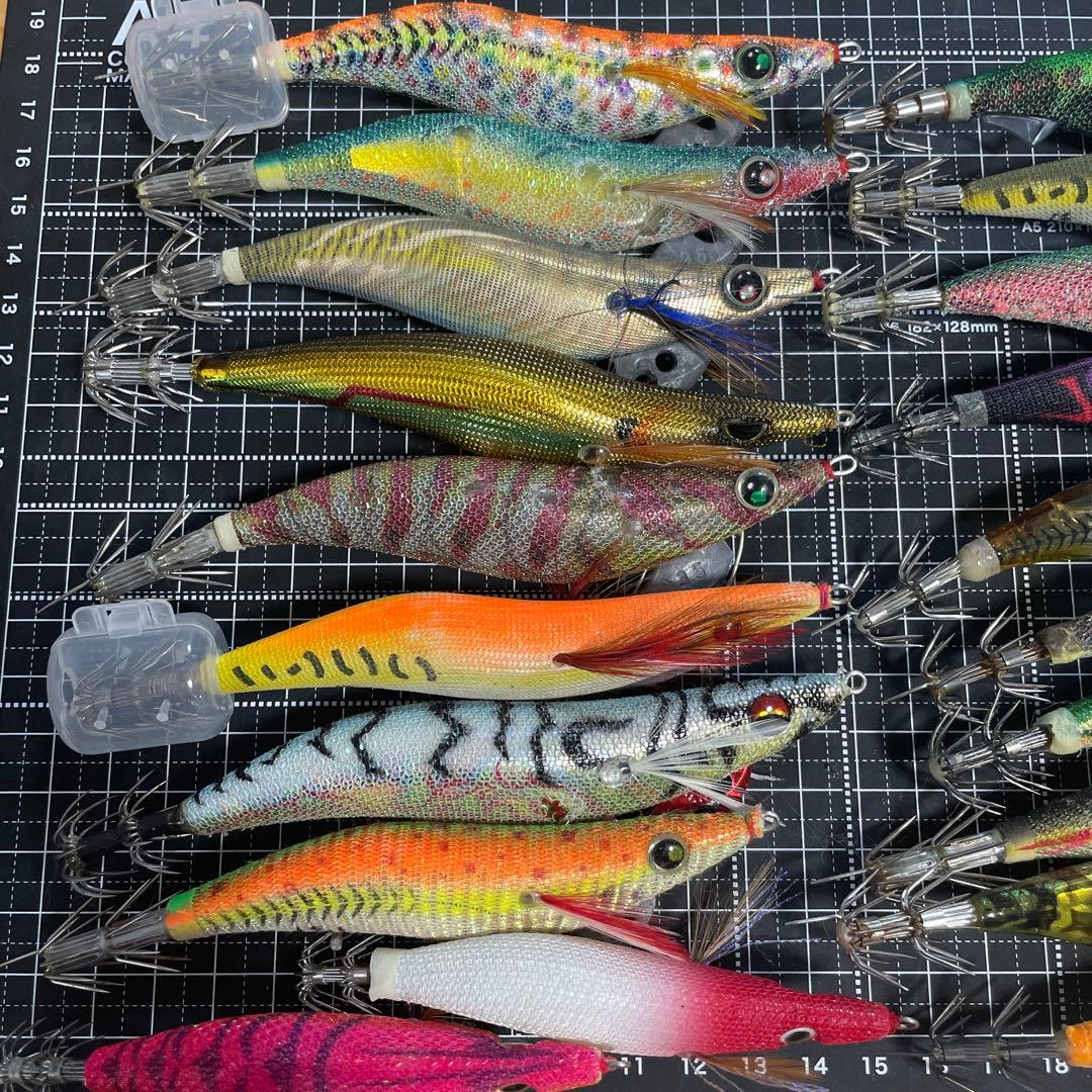 【中古】【お得】エギ・餌木 ルアーセット 約20個