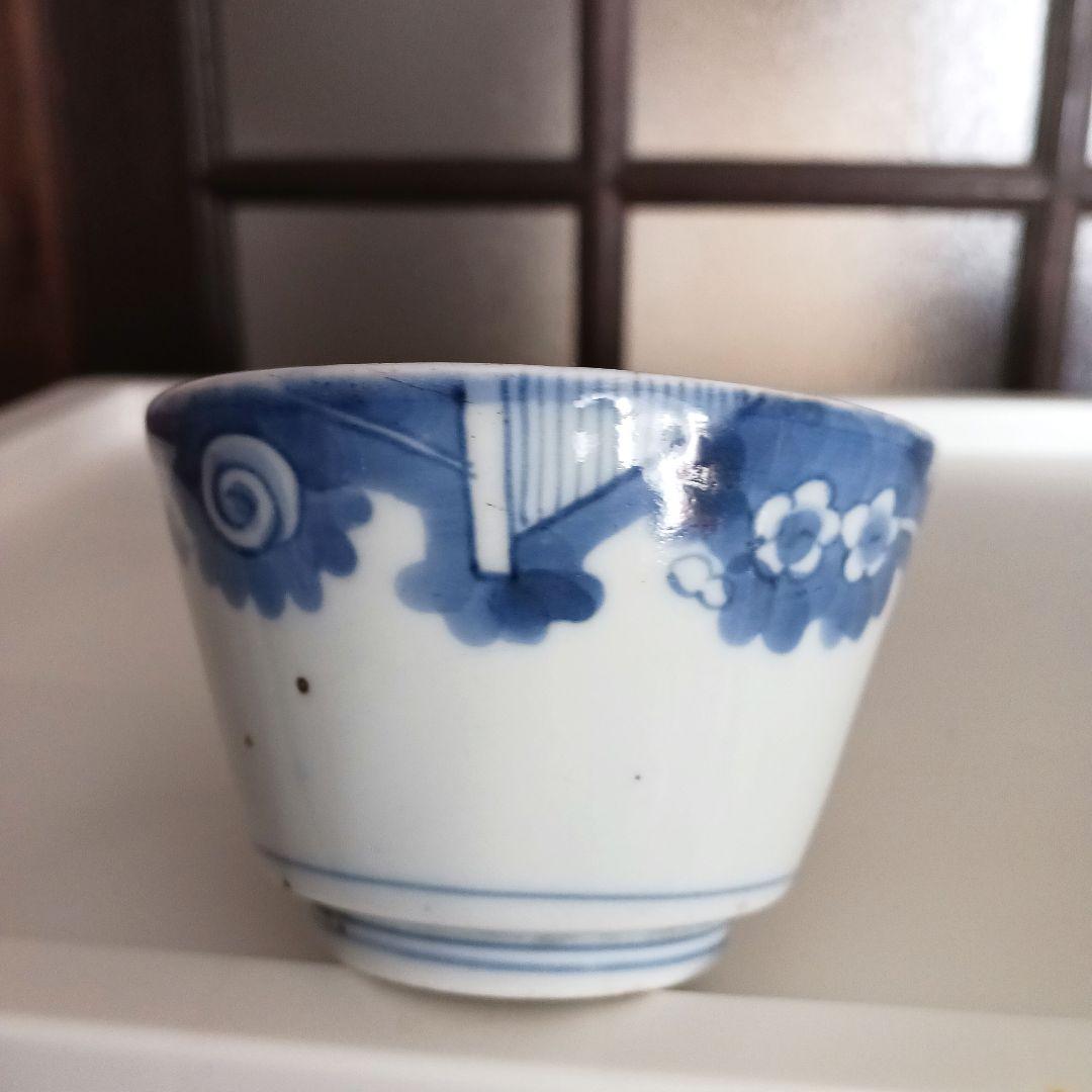 古伊万里　梅に千鳥　柿右衛門