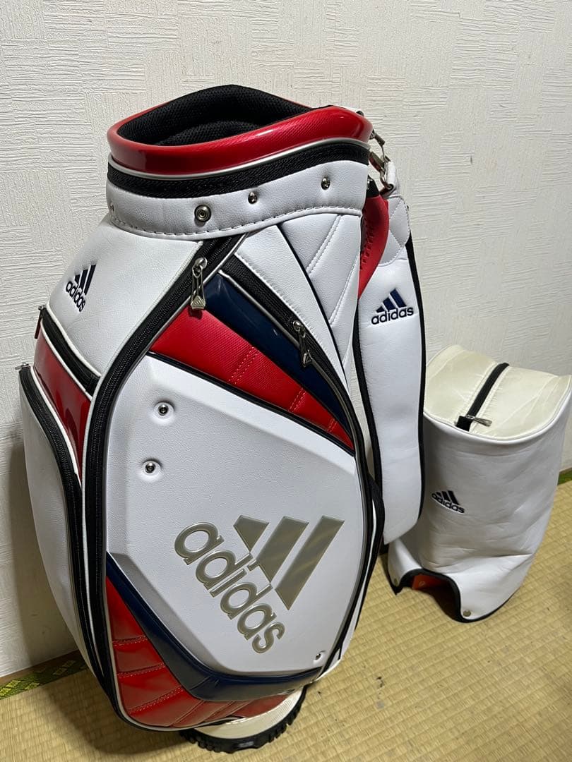 稀少品！ アディダス　adidas キャディーバック　９型　フードカバー付属
