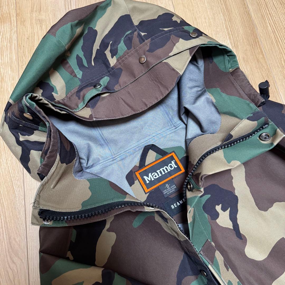 marmot beams 別注 GORE-TEX シェルジャケット M カモ柄