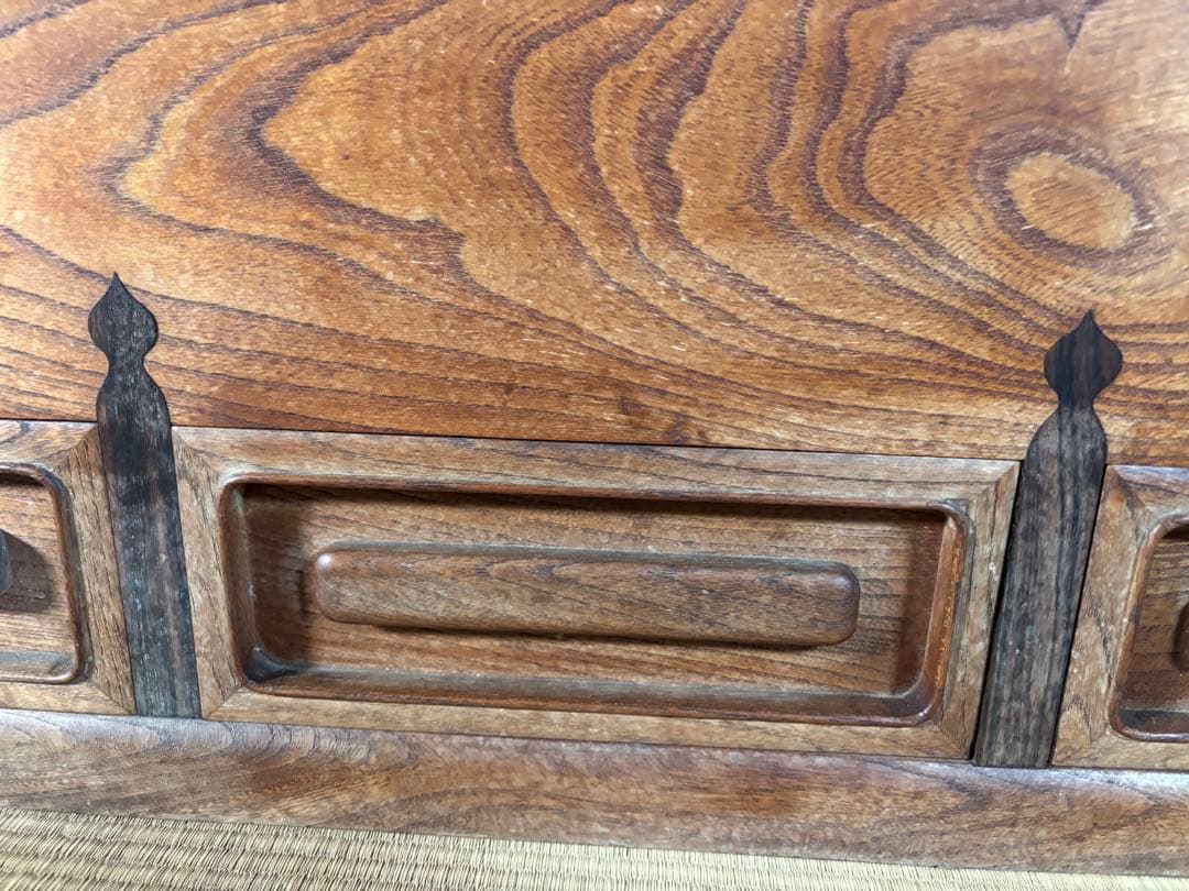 関西長火鉢　銅板落とし囲炉裏　五徳付き手炙り　古民具