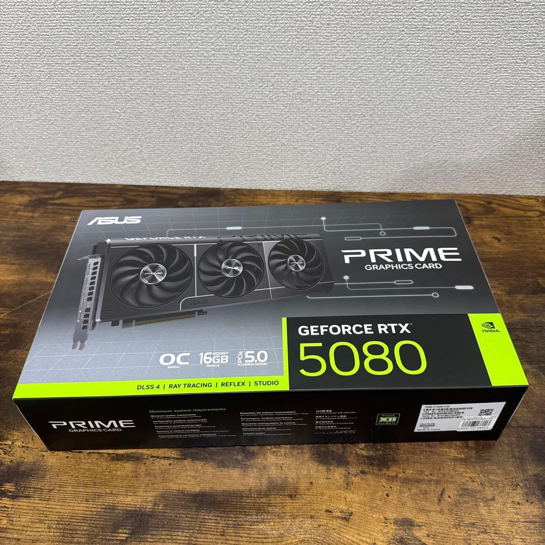 【ほぼ新品テストのみ】RTX 5080 ASUS Prime OC 16GB