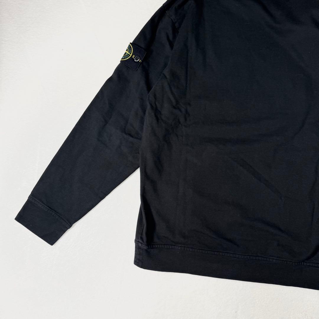 ストーンアイランド クルーネックスウェット ブラック S