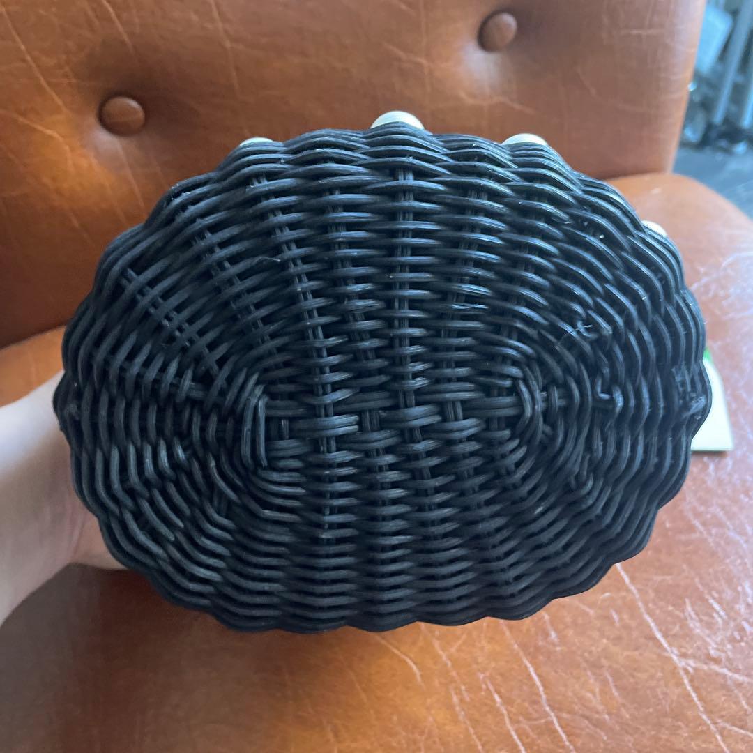 kate spade ブラック かごバッグ