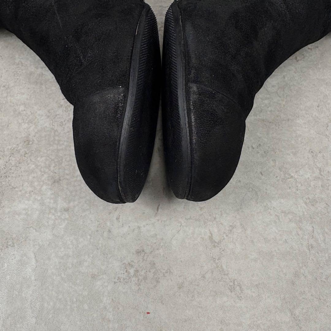 シャネル　CHANEL ココマーク　ニーハイブーツ　レザー　ブラック　36C