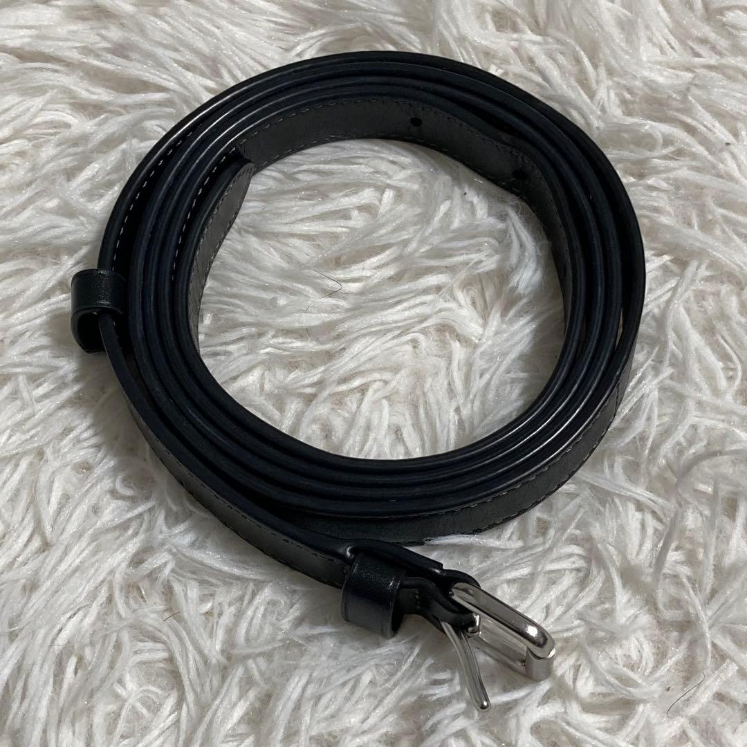 美品　現行 コーチ ショルダーバック　モーガン スクエア　黒　レザー　保存袋付