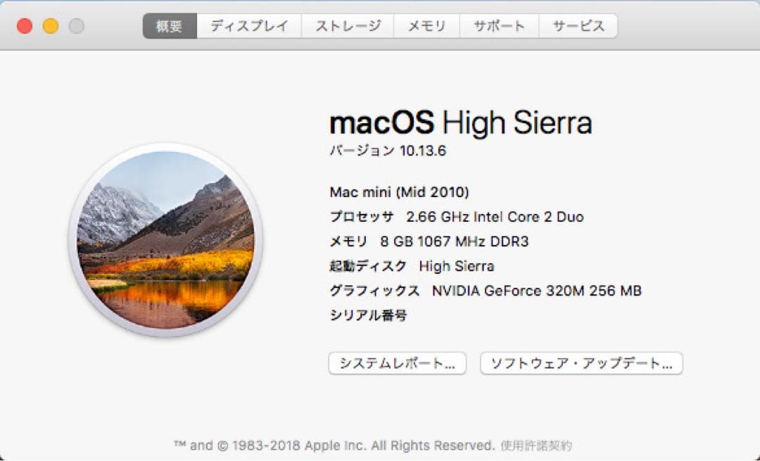 Mac mini 2010 2.4GHz SSD240GB メモリ4GB