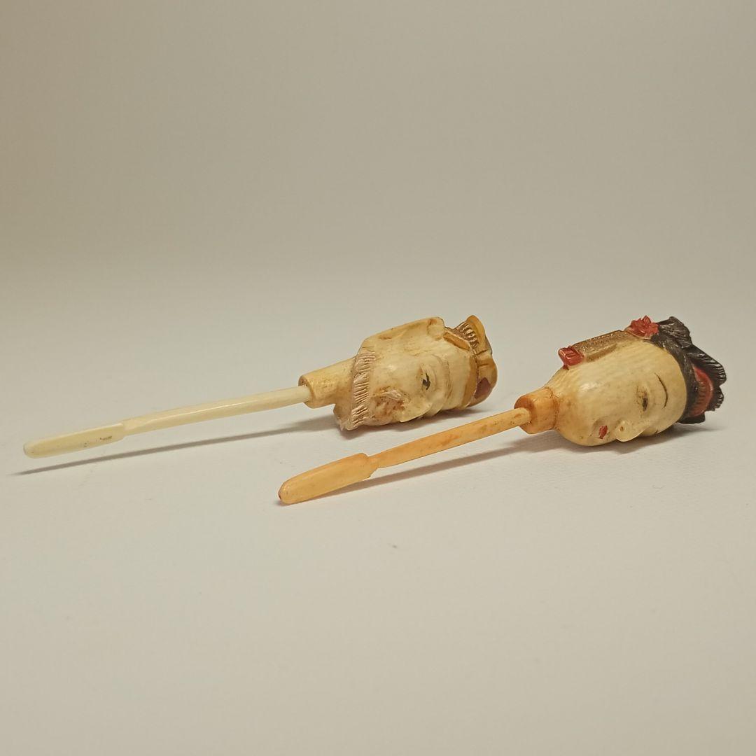 清代　皇帝皇后対鼻煙壺 （時代物 中国美術 　極上　根付）