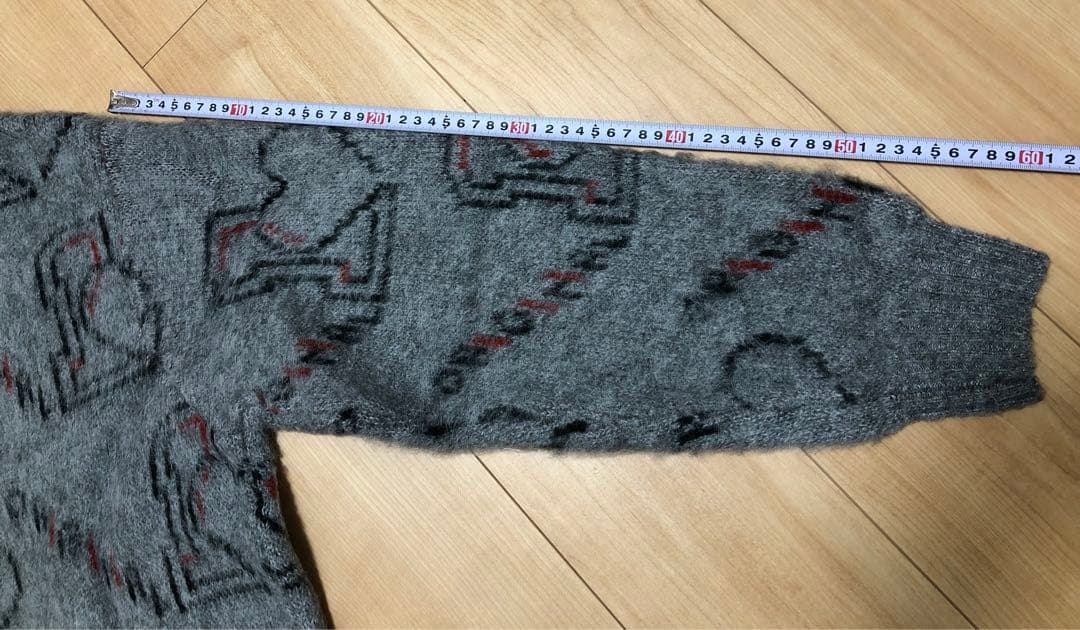 未使用タグ付！Schott（ショット）シャギーニット オリジナルハート／セーター