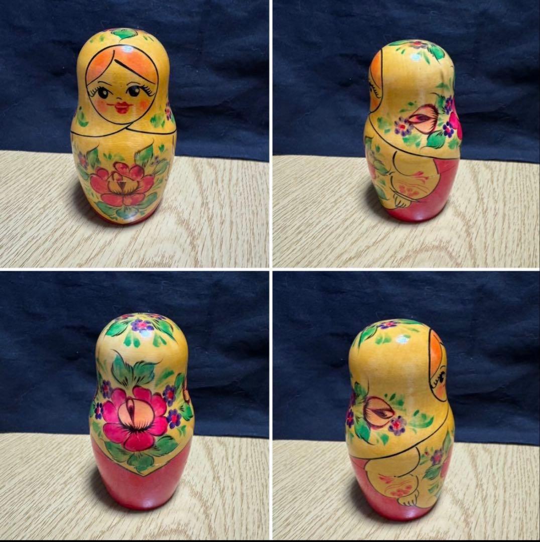 レア‼️ソビエト　ノリンクス社　親子マトリョーシカ5組　長期保存、現状