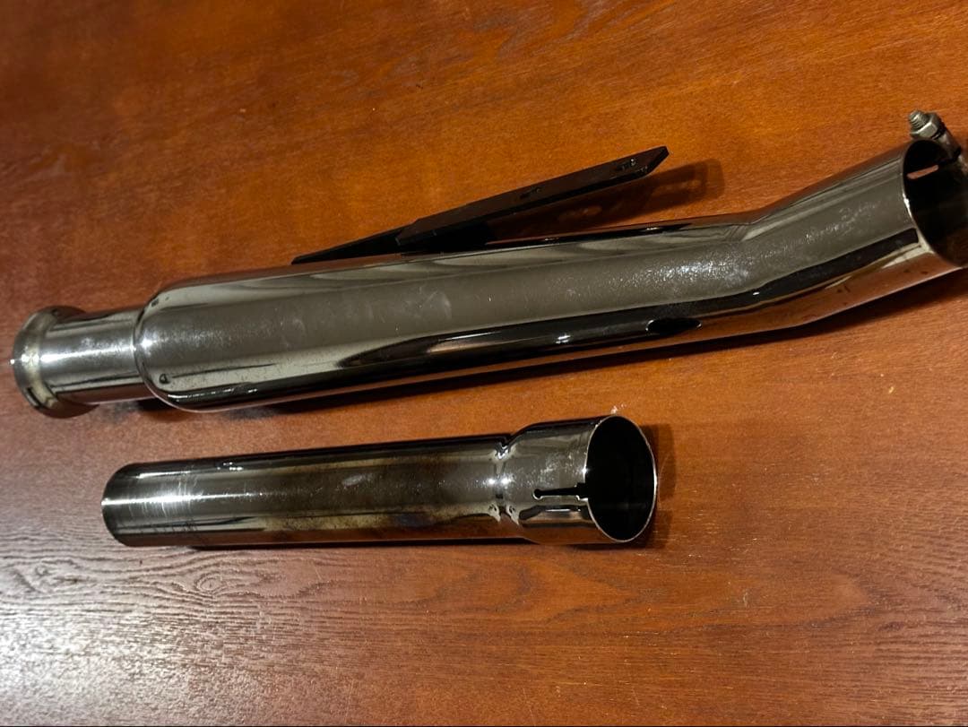 ガレージT＆F SR400　 アップトランペットマフラー ローパスバッフル