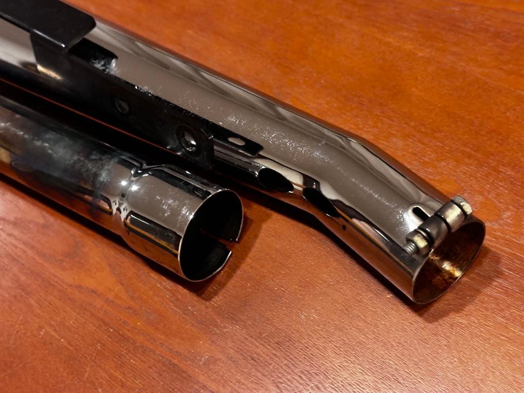 ガレージT＆F SR400　 アップトランペットマフラー ローパスバッフル