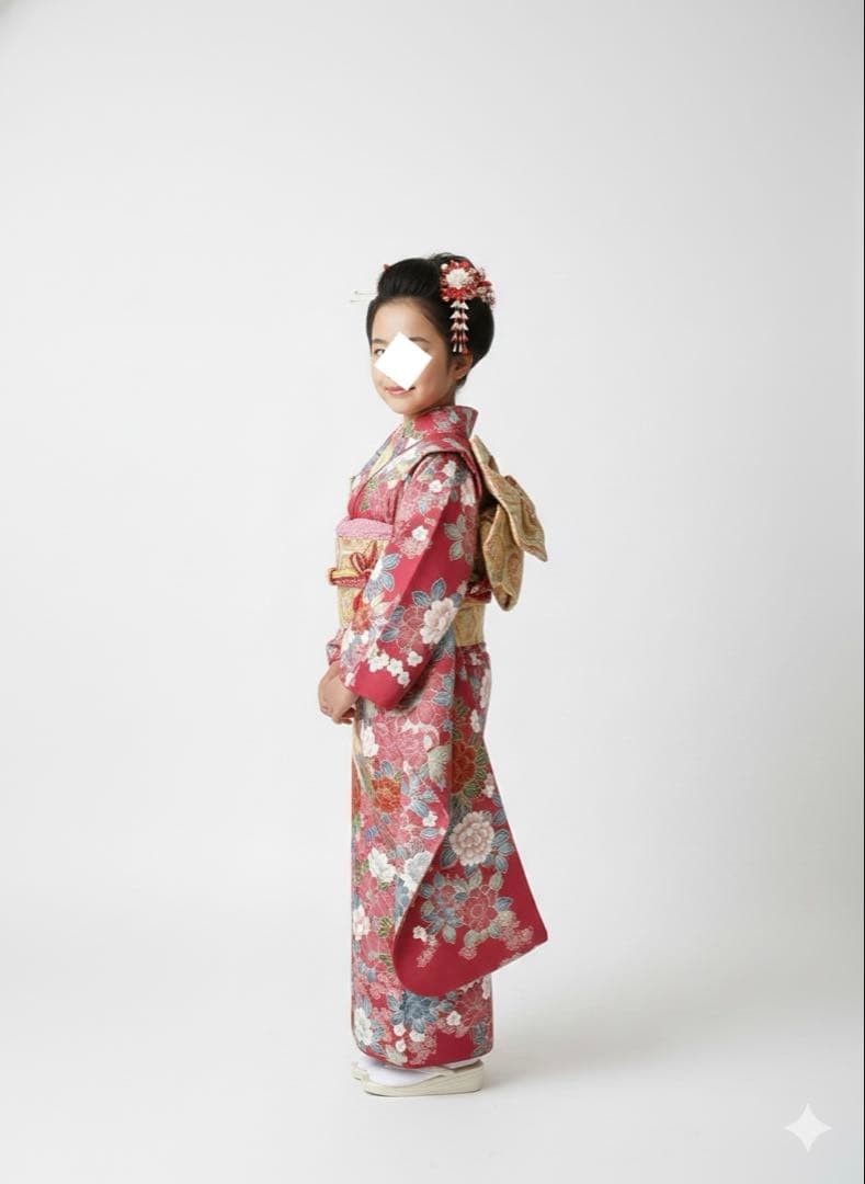 正絹　四つ身　七五三　祝い着