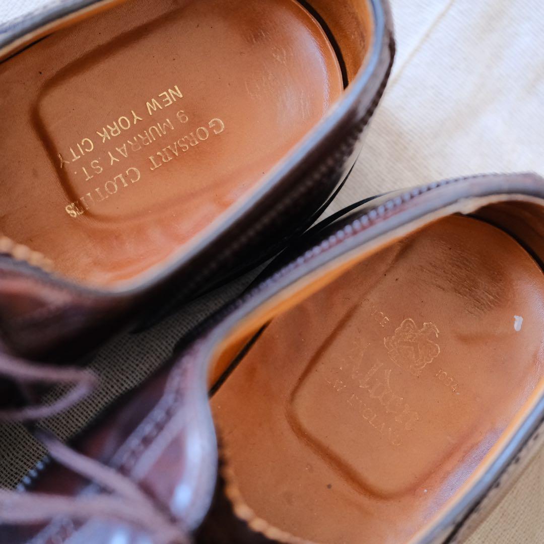 Aldenオールデン974バーガンディコードバンフルブローグ10.5D