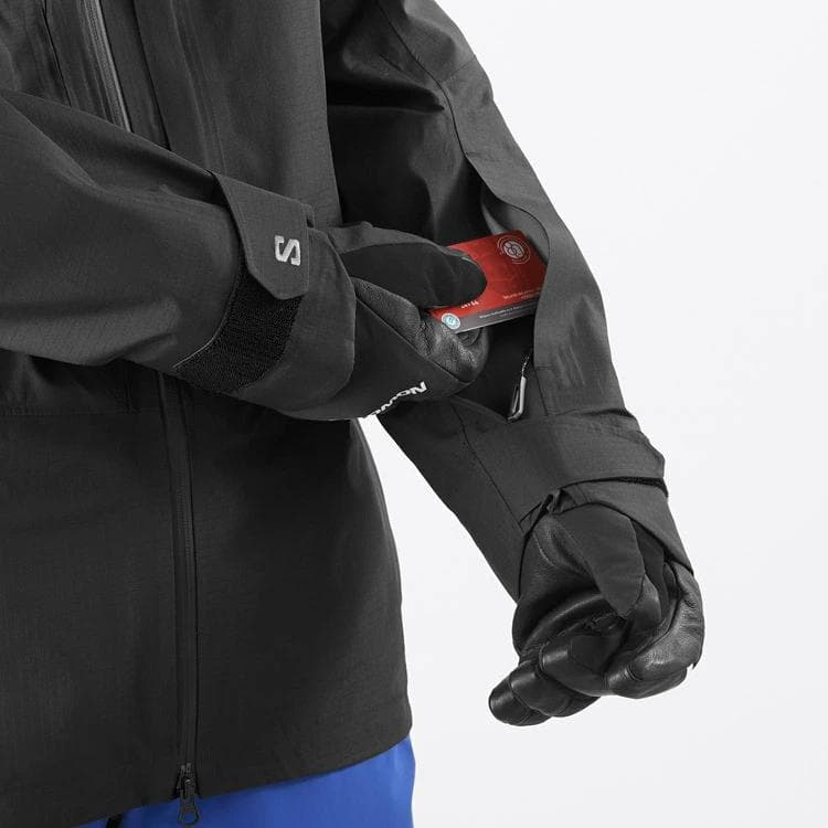 新品 サロモン SONIC 3レイヤー ジャケット LC2285700 M 黒