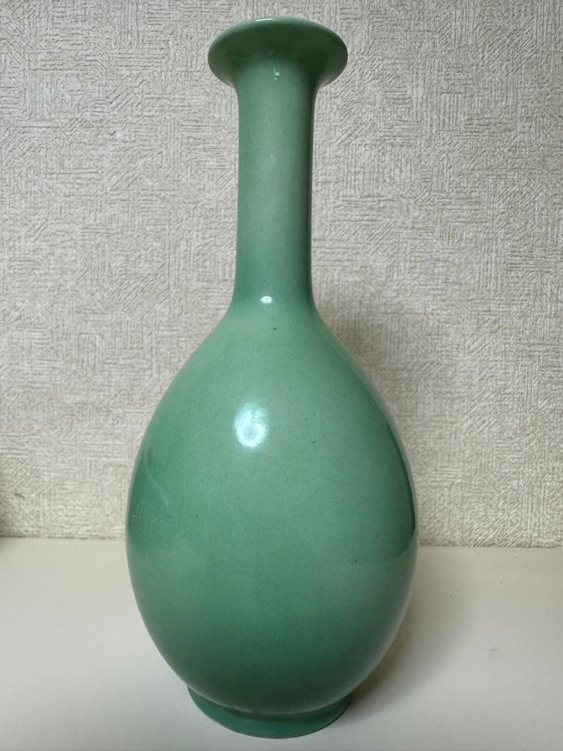 希少 九谷花生 人間国宝 吉田美統 釉裏金彩椿文 九谷焼 花器 花瓶