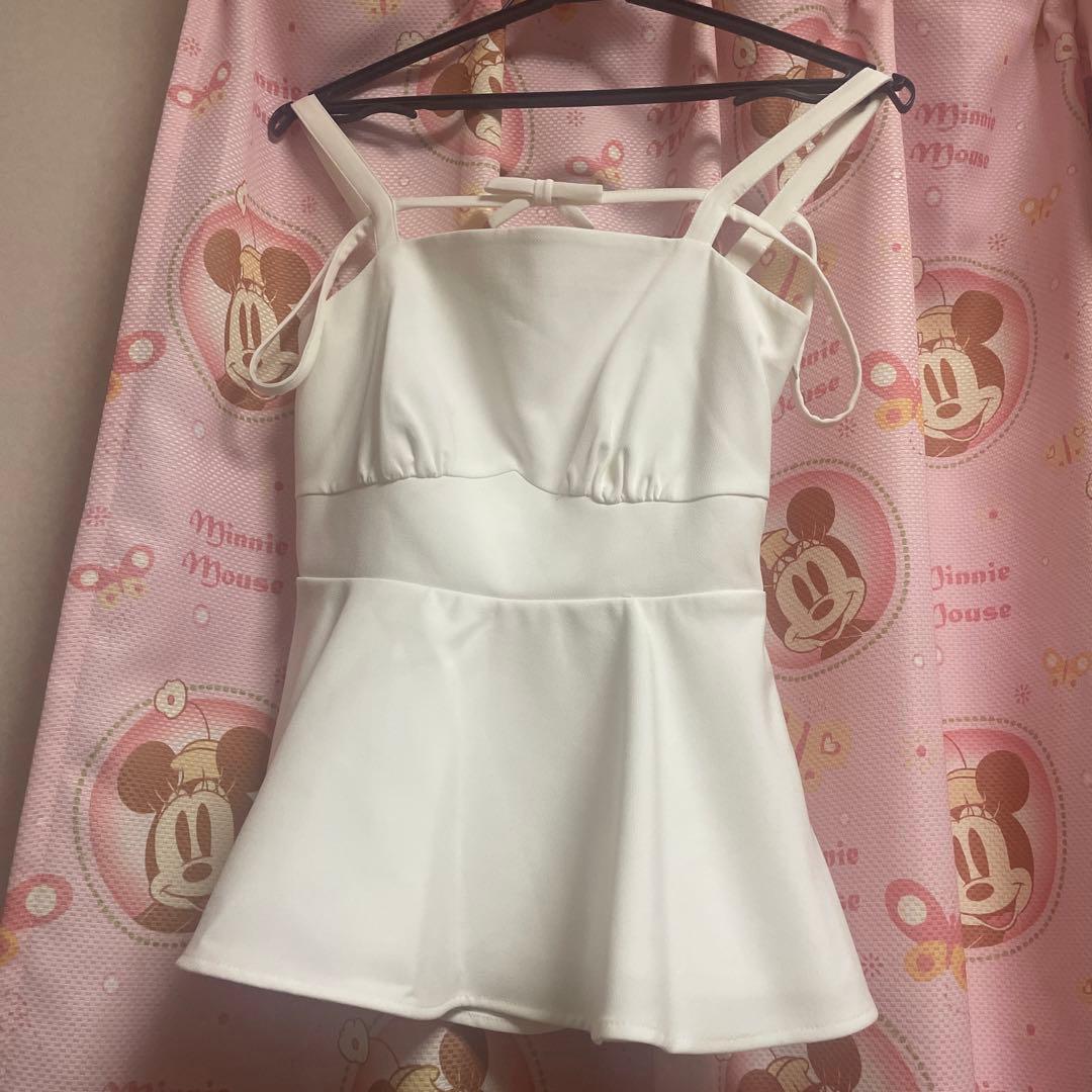 バレエコアペプラムキャミソール