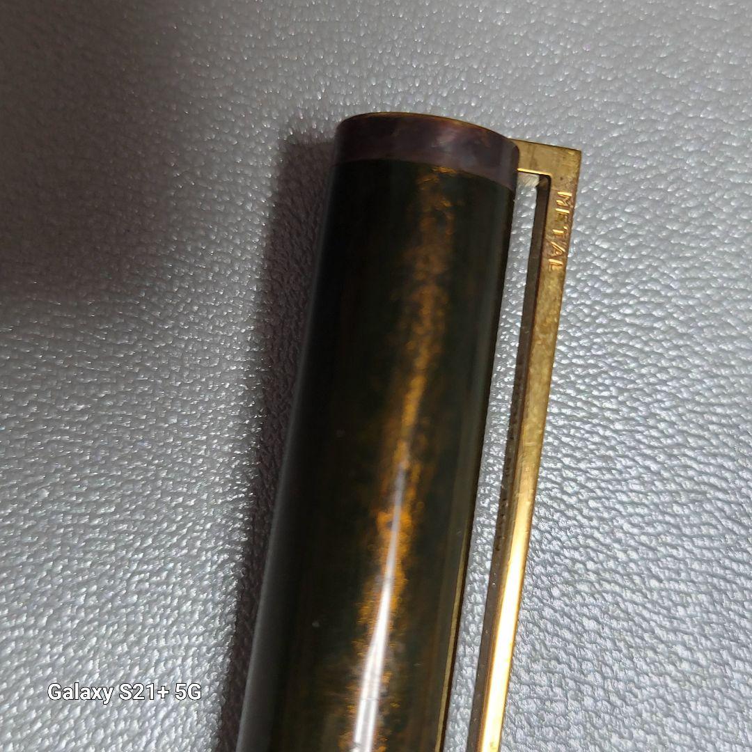 S.T.Dupont デュポン 万年筆 SILVER ペン先18金 筆記未確認